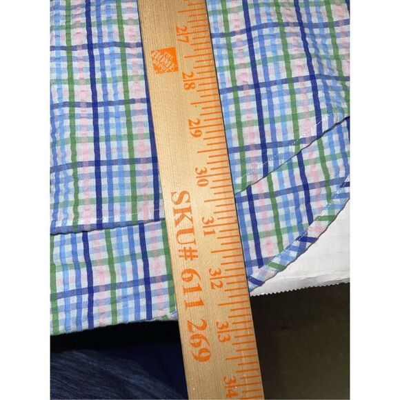 Austin Reed Men's Multicolor Casual Short‎ Sleeve Shirt Size L A18 - Picture 4 of 6